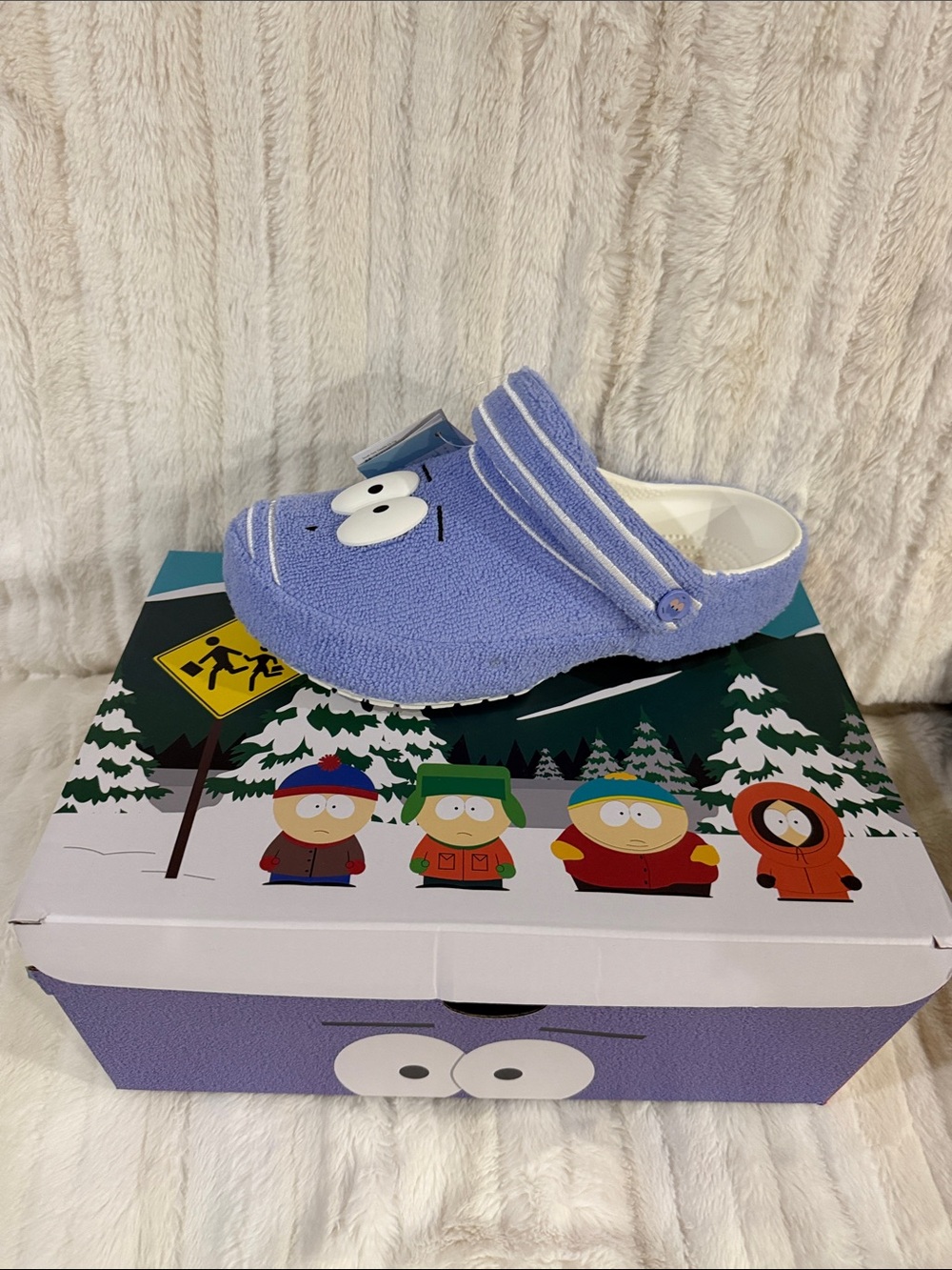 CROCS Kids Lavender Terrycloth Character Clog